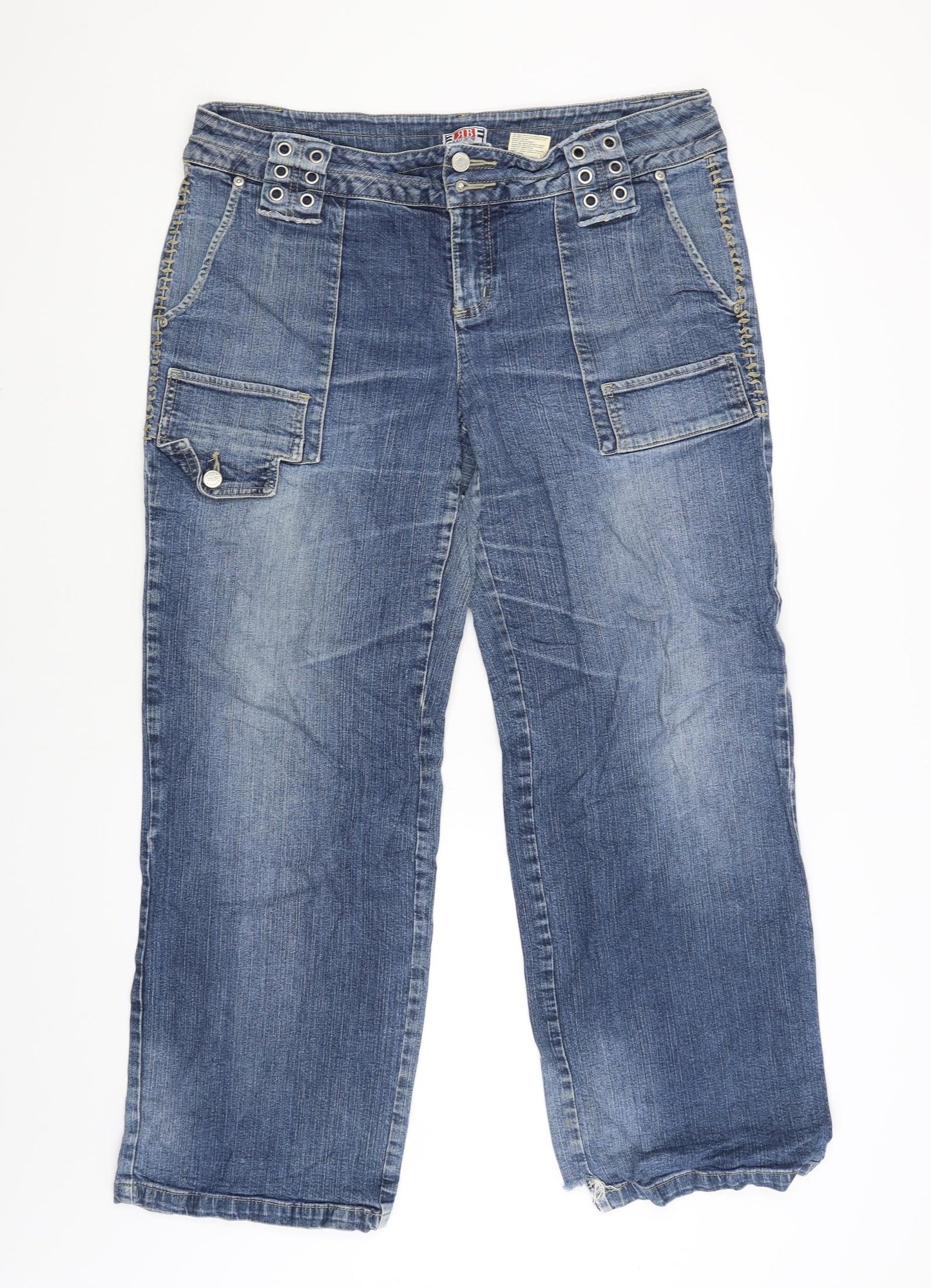 Rainbow collection Womens Blue   Wide-Leg Jeans Size 20 L29 in