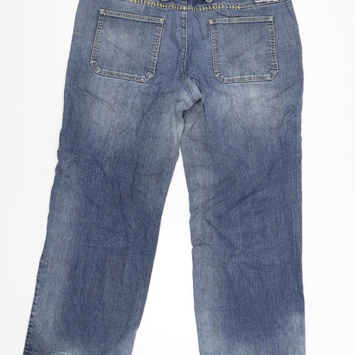 Rainbow collection Womens Blue   Wide-Leg Jeans Size 20 L29 in
