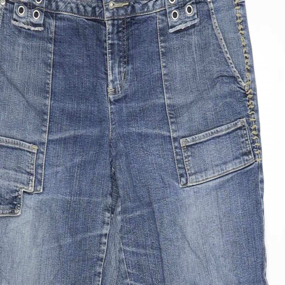 Rainbow collection Womens Blue   Wide-Leg Jeans Size 20 L29 in