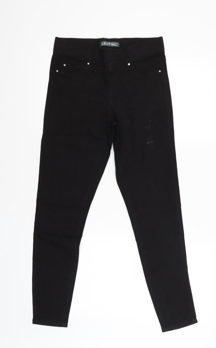 denim.co Womens Black Trousers Size 8 L27 in