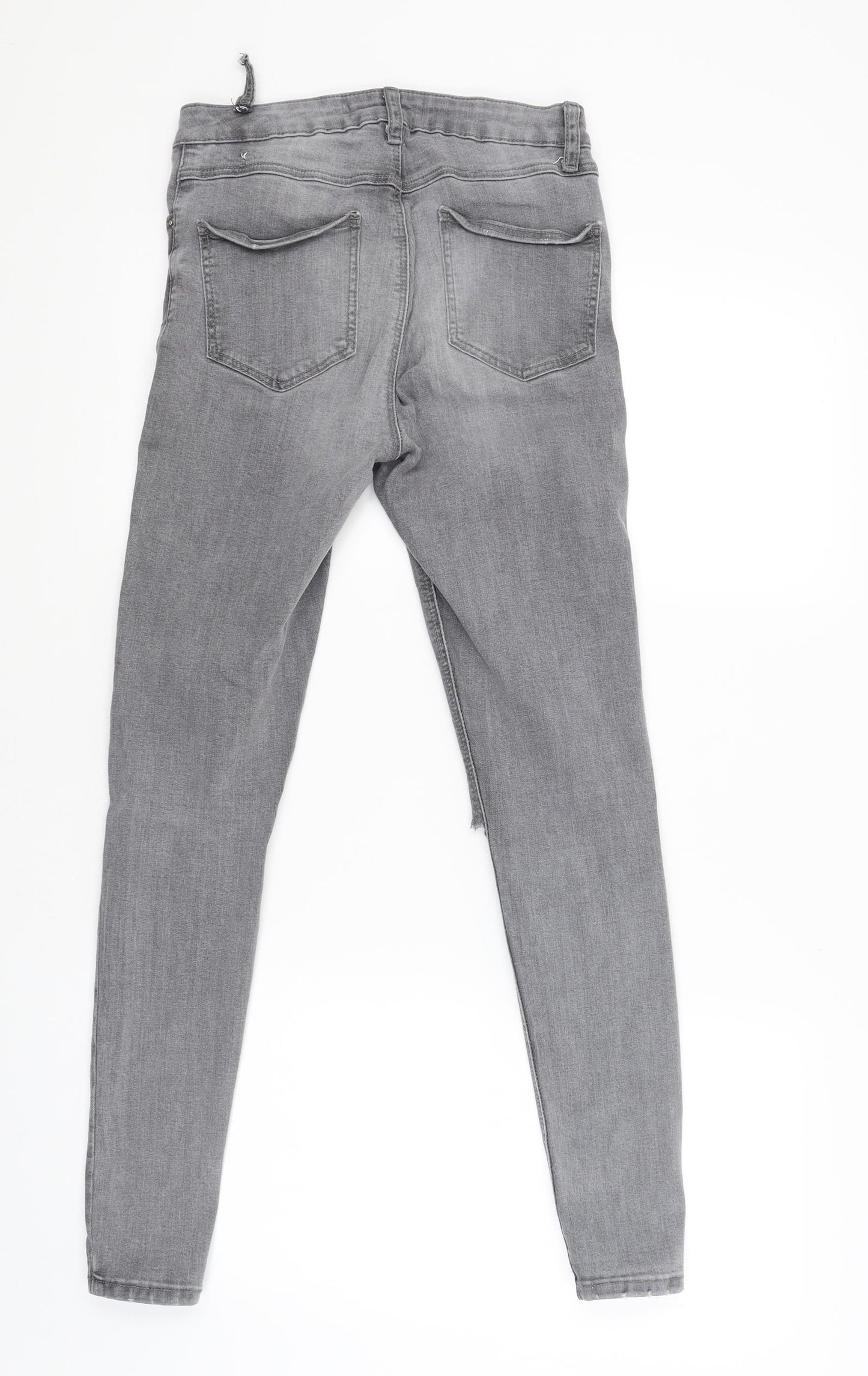 denim.co Womens Grey   Skinny Jeans Size 8 L27 in
