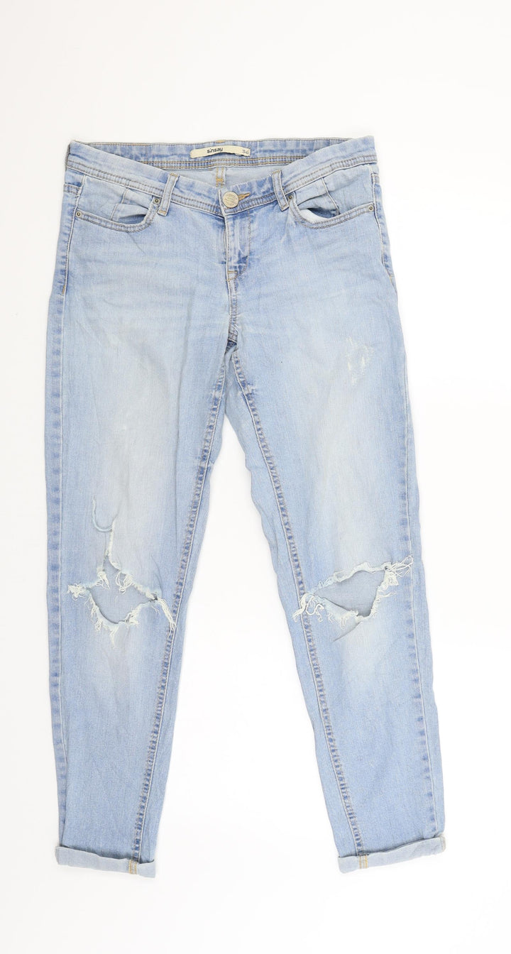 sinsay Womens Blue Straight Jeans Size 36 L29 in