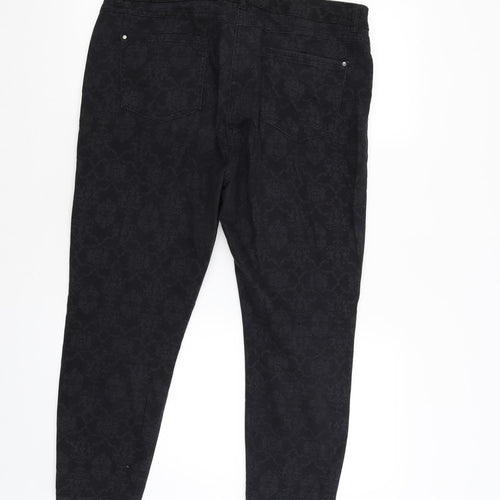 Preworn Womens Black   Trousers  Size 16 L24 in