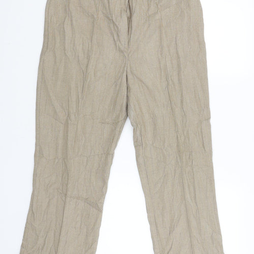 Ellie Louise Womens Beige   Chino Trousers Size 16 L25 in