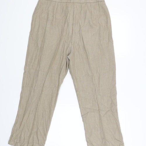 Ellie Louise Womens Beige   Chino Trousers Size 16 L25 in