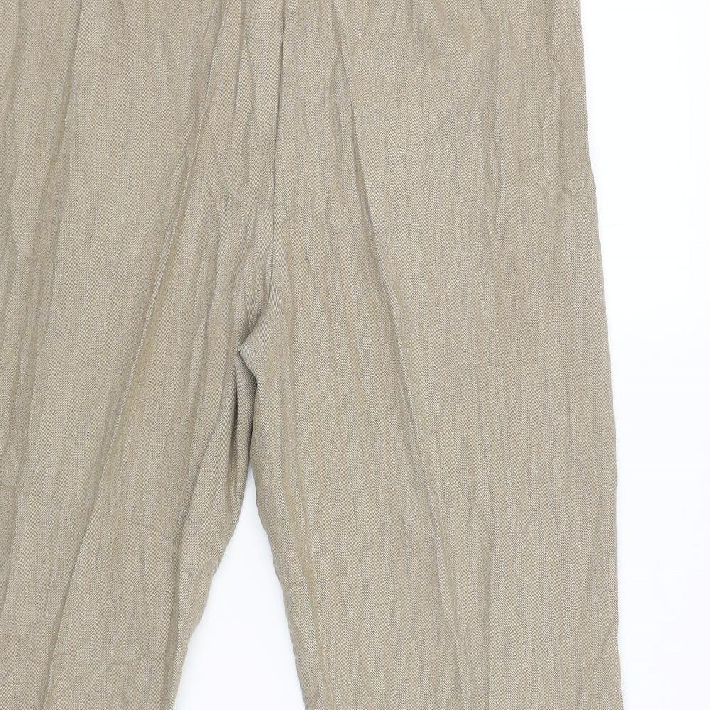 Ellie Louise Womens Beige   Chino Trousers Size 16 L25 in