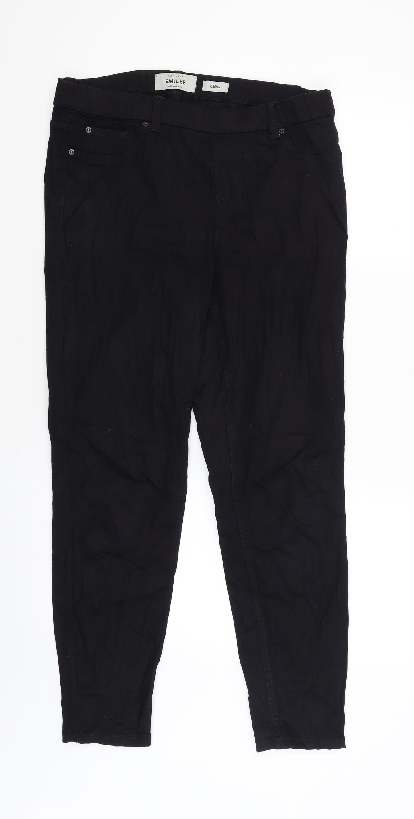 New Look Womens Black   Jegging Trousers Size 14 L28 in