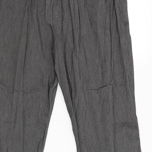 Turbo Womens Grey   Trousers  Size 18 L27 in