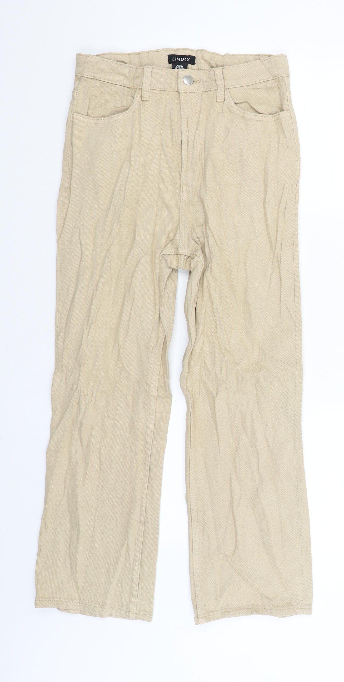 Lindex Womens Beige   Chino Trousers Size 12 L26 in