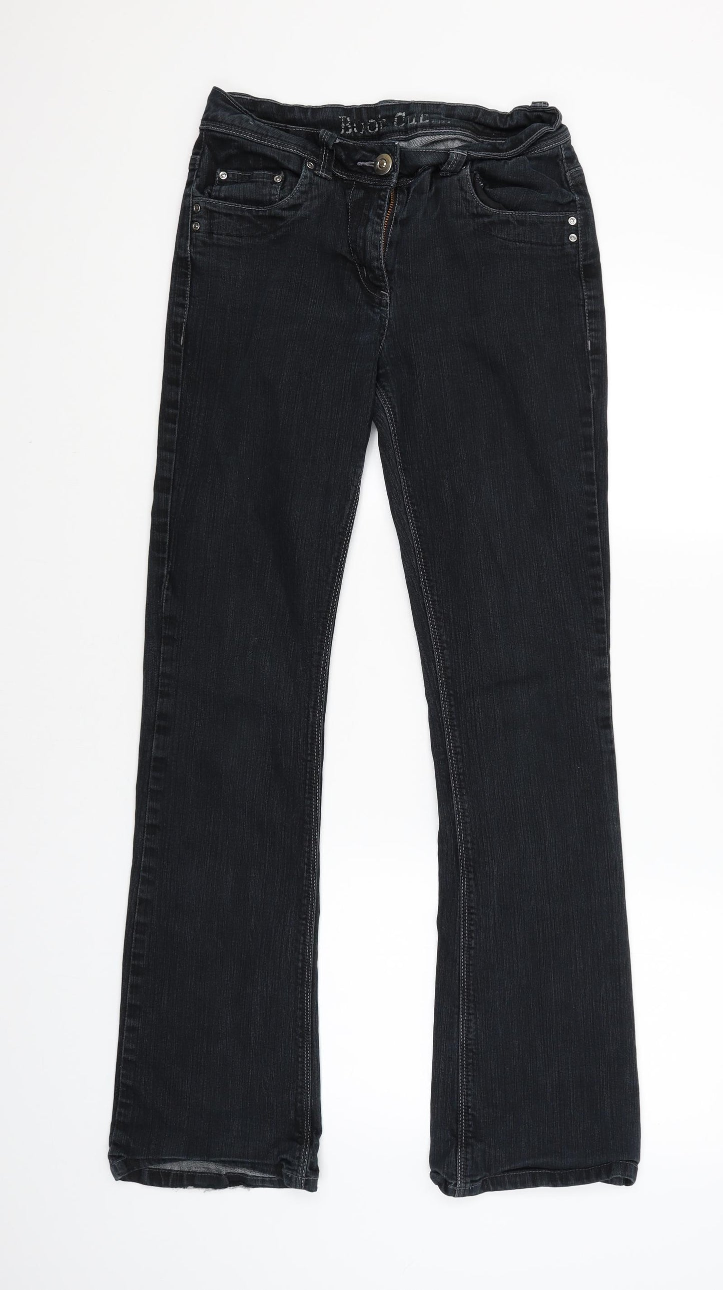 George Womens Black   Bootcut Jeans Size 10 L32 in