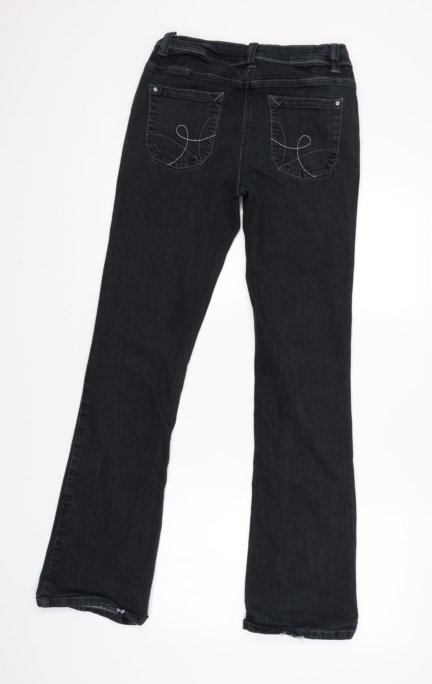 George Womens Black   Bootcut Jeans Size 10 L32 in