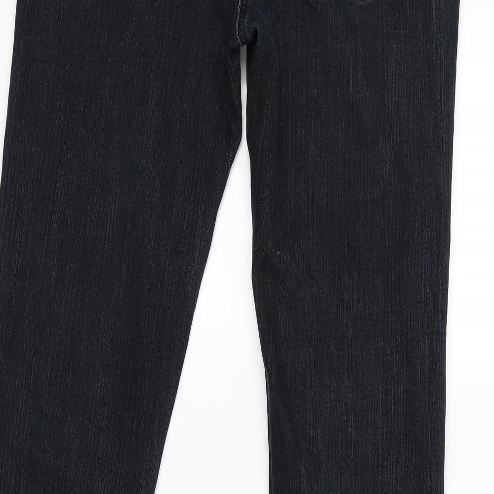 George Womens Black   Bootcut Jeans Size 10 L32 in