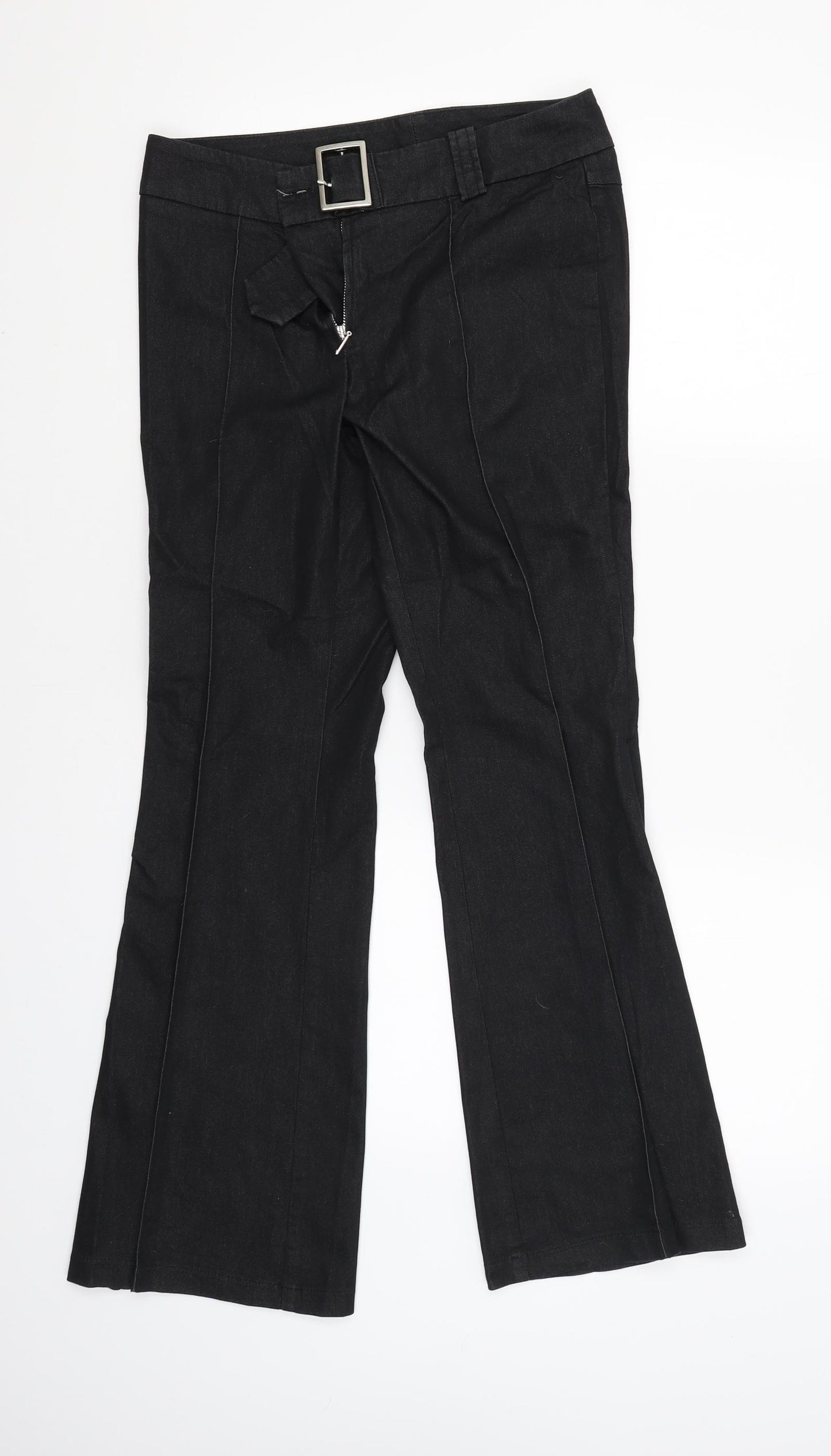 NEXT Womens Black   Straight Jeans Size 8 L28 in