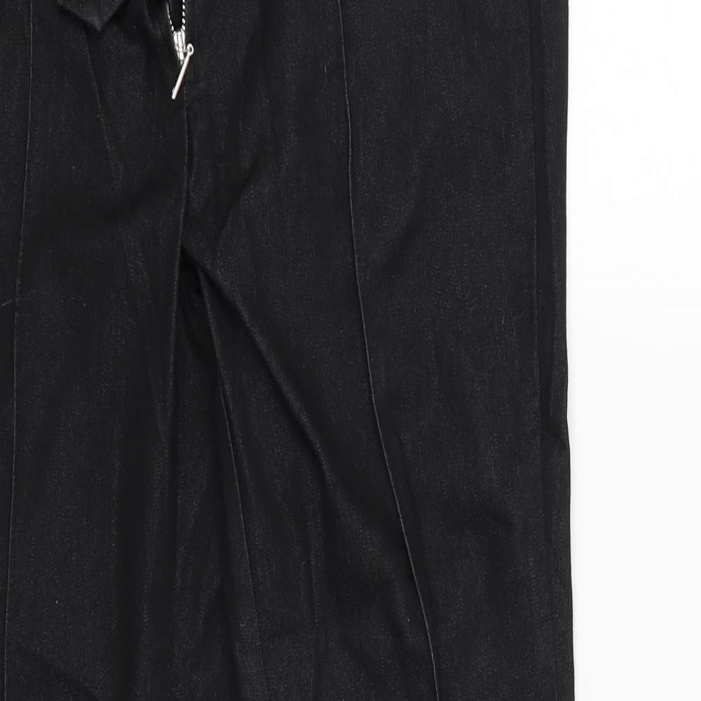 NEXT Womens Black   Straight Jeans Size 8 L28 in