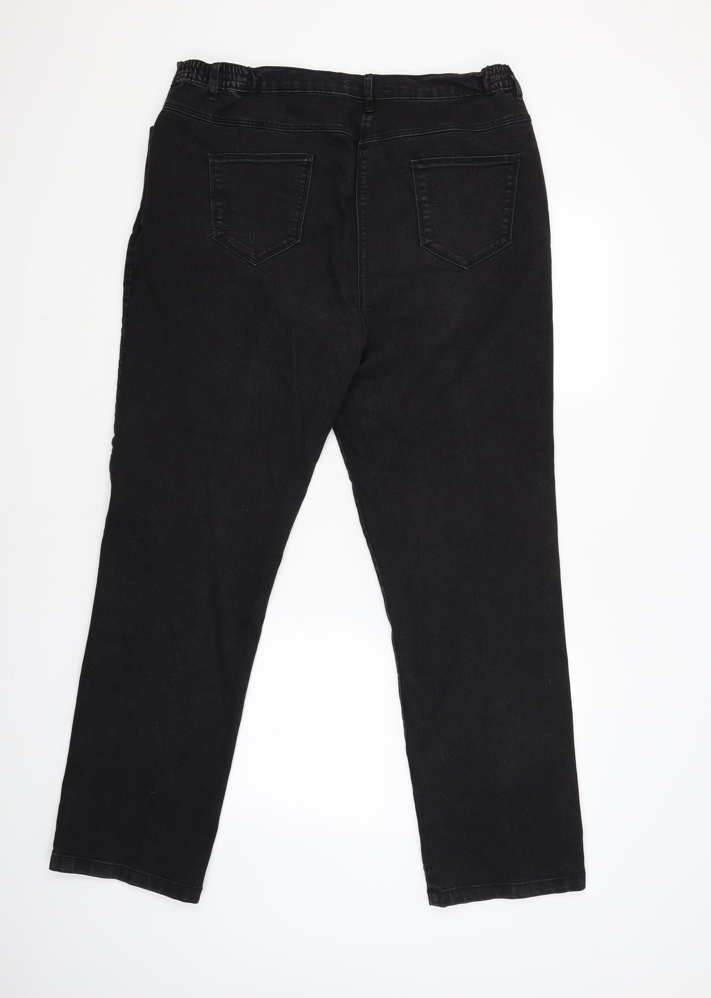 Bonmarché Womens Black   Straight Jeans Size 18 L30 in