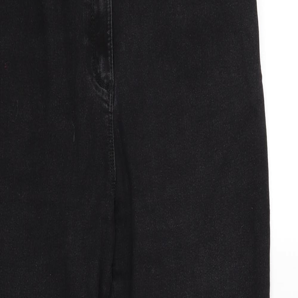 Bonmarché Womens Black   Straight Jeans Size 18 L30 in