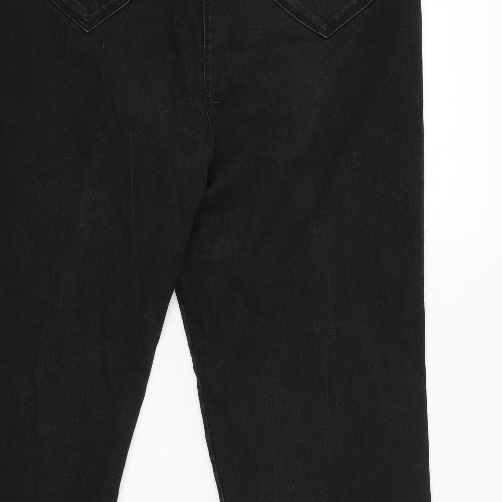 Bonmarché Womens Black   Straight Jeans Size 18 L30 in