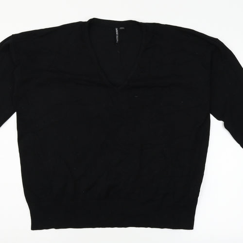 Capsule Womens Black   Pullover Jumper Size 16