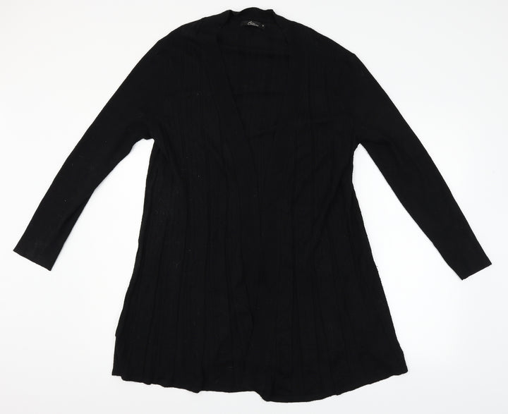 BM Womens Black   Cardigan Jumper Size M