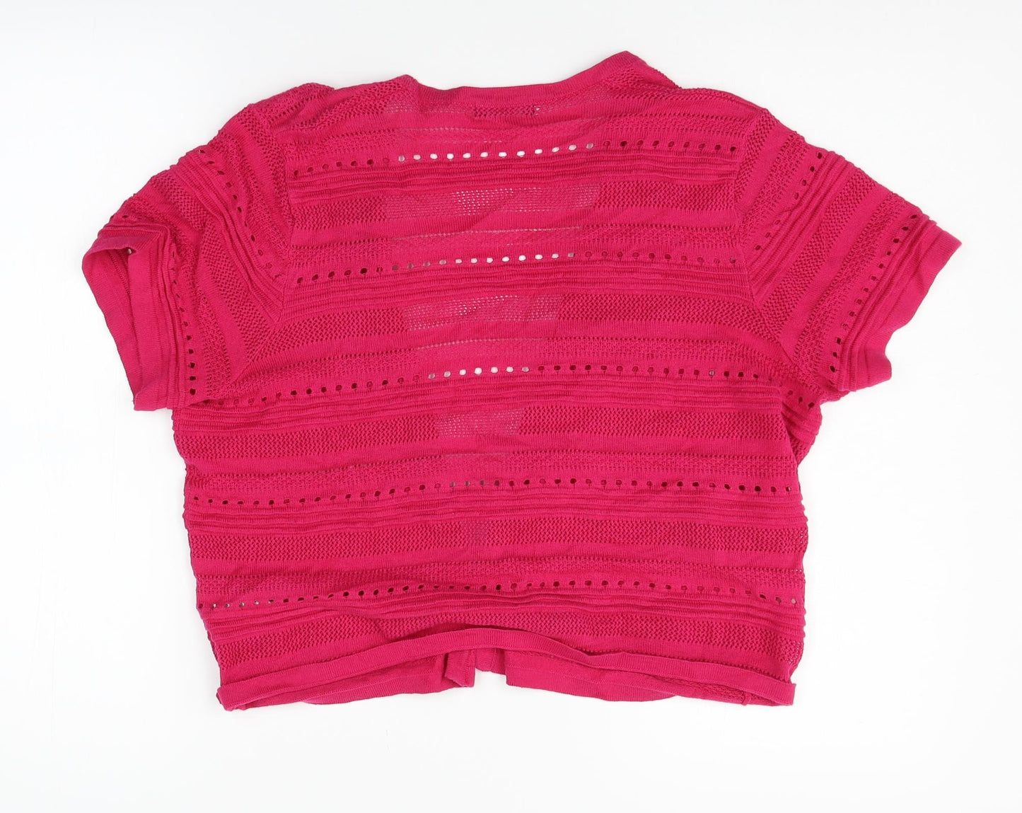 M&Co Womens Pink   Cardigan Jumper Size 16