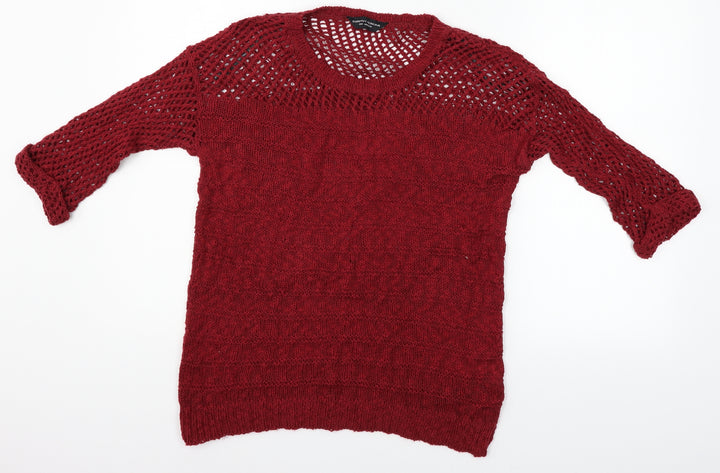 Dorothy Perkins Womens Red   Pullover Jumper Size 12