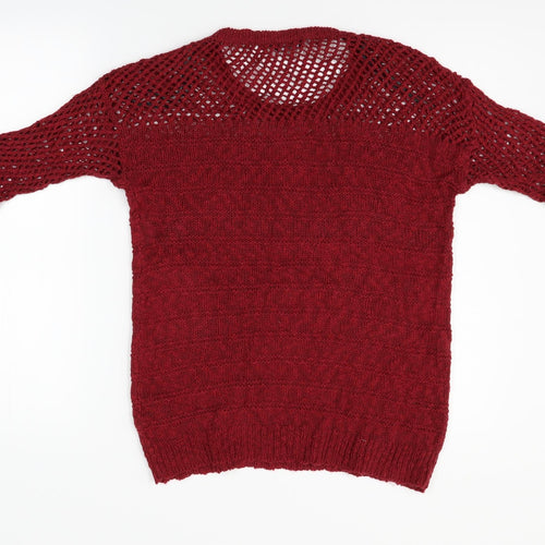 Dorothy Perkins Womens Red   Pullover Jumper Size 12
