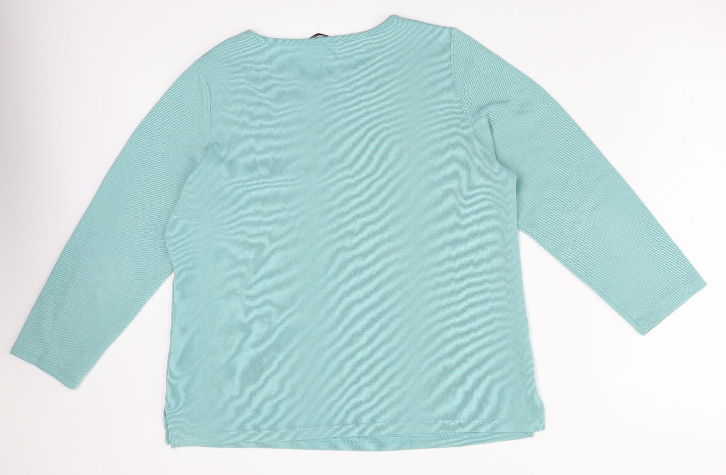 BM Womens Blue   Pullover Jumper Size M  - lace trim on collar
