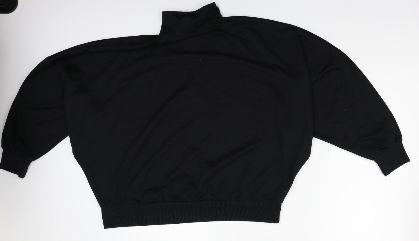 CBR Womens Black   Henley Jumper Size L