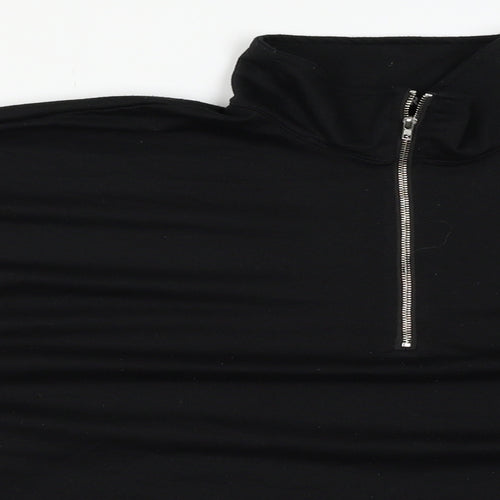 CBR Womens Black   Henley Jumper Size L