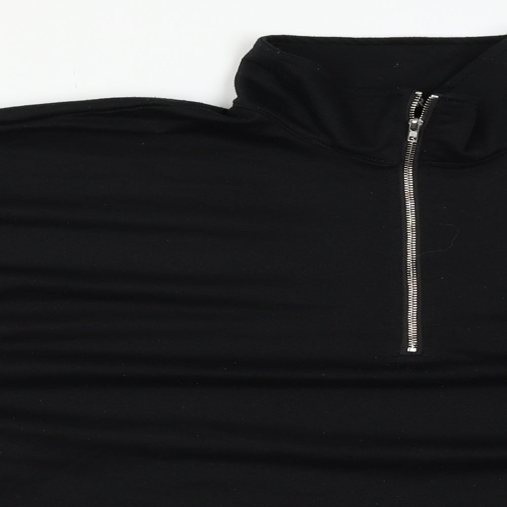 CBR Womens Black   Henley Jumper Size L