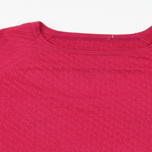 M&S Womens Pink   Pullover Jumper Size 14