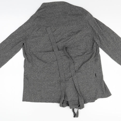 Whistles Womens Grey   Cardigan Jumper Size L  - ties at bottom