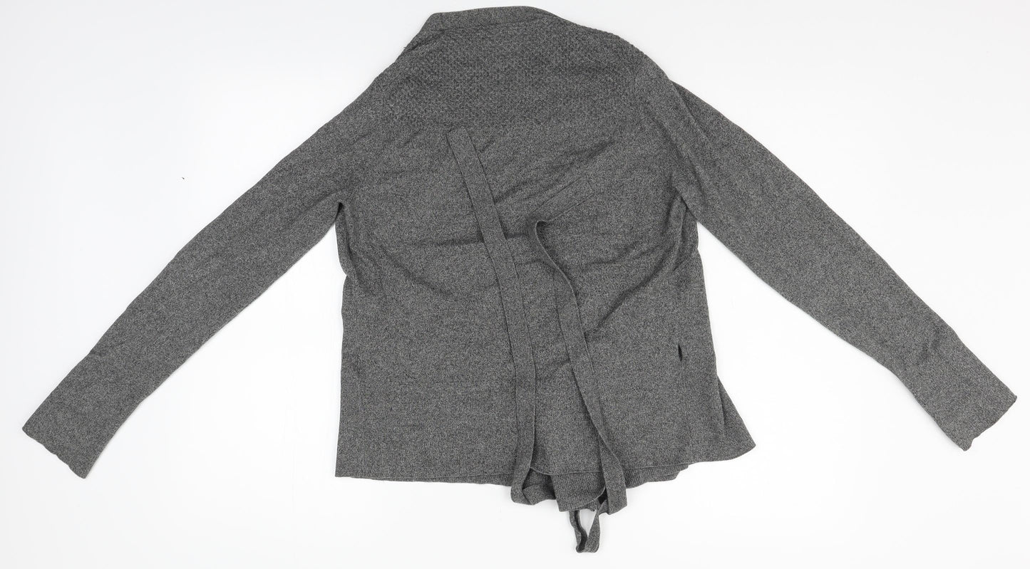 Whistles Womens Grey   Cardigan Jumper Size L  - ties at bottom