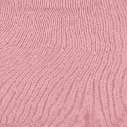EWM Womens Pink  Knit Pullover Jumper One Size