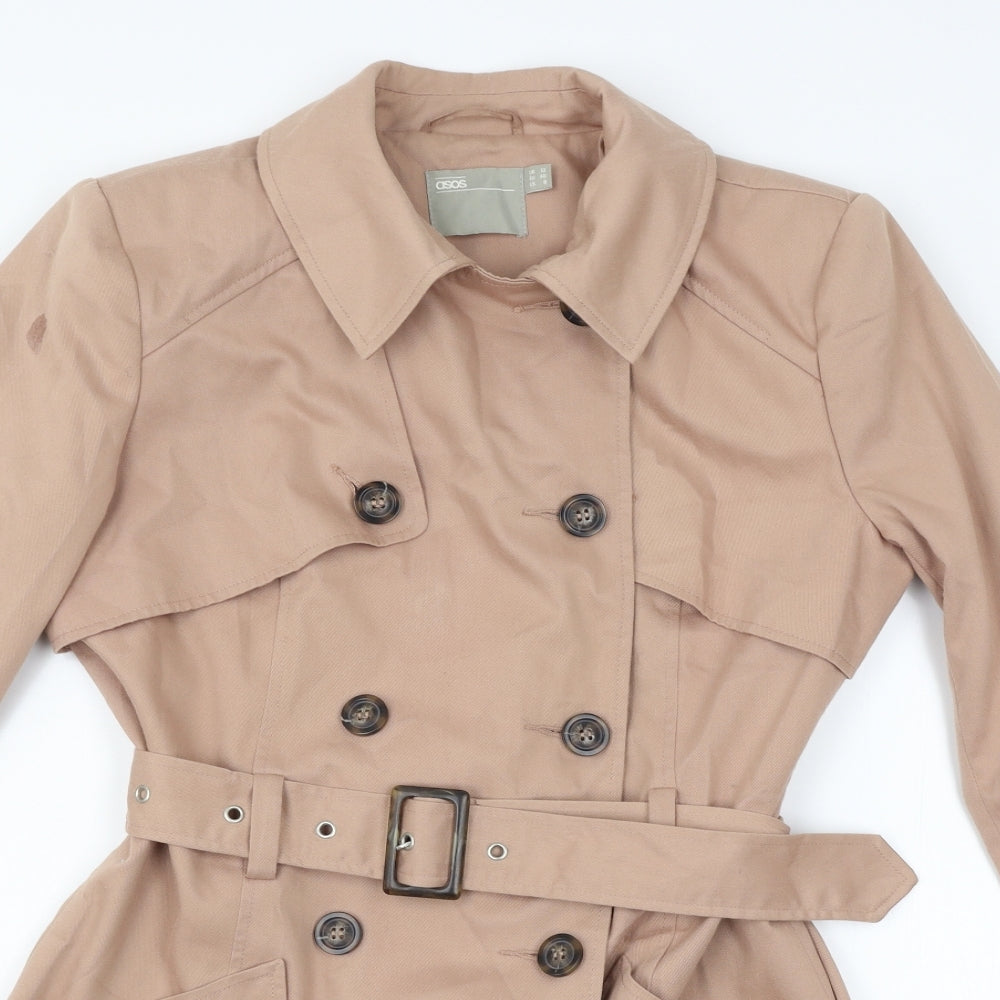 ASOS Womens Beige   Overcoat Coat Size 12