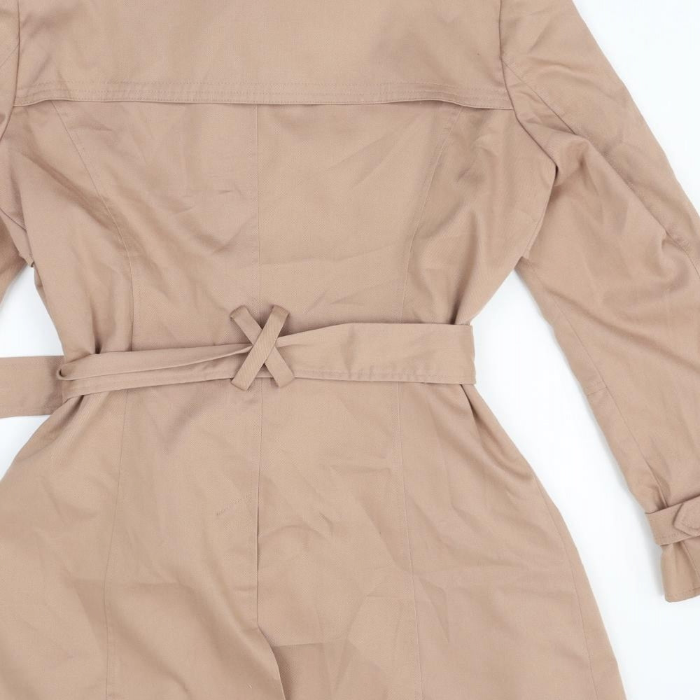 ASOS Womens Beige   Overcoat Coat Size 12