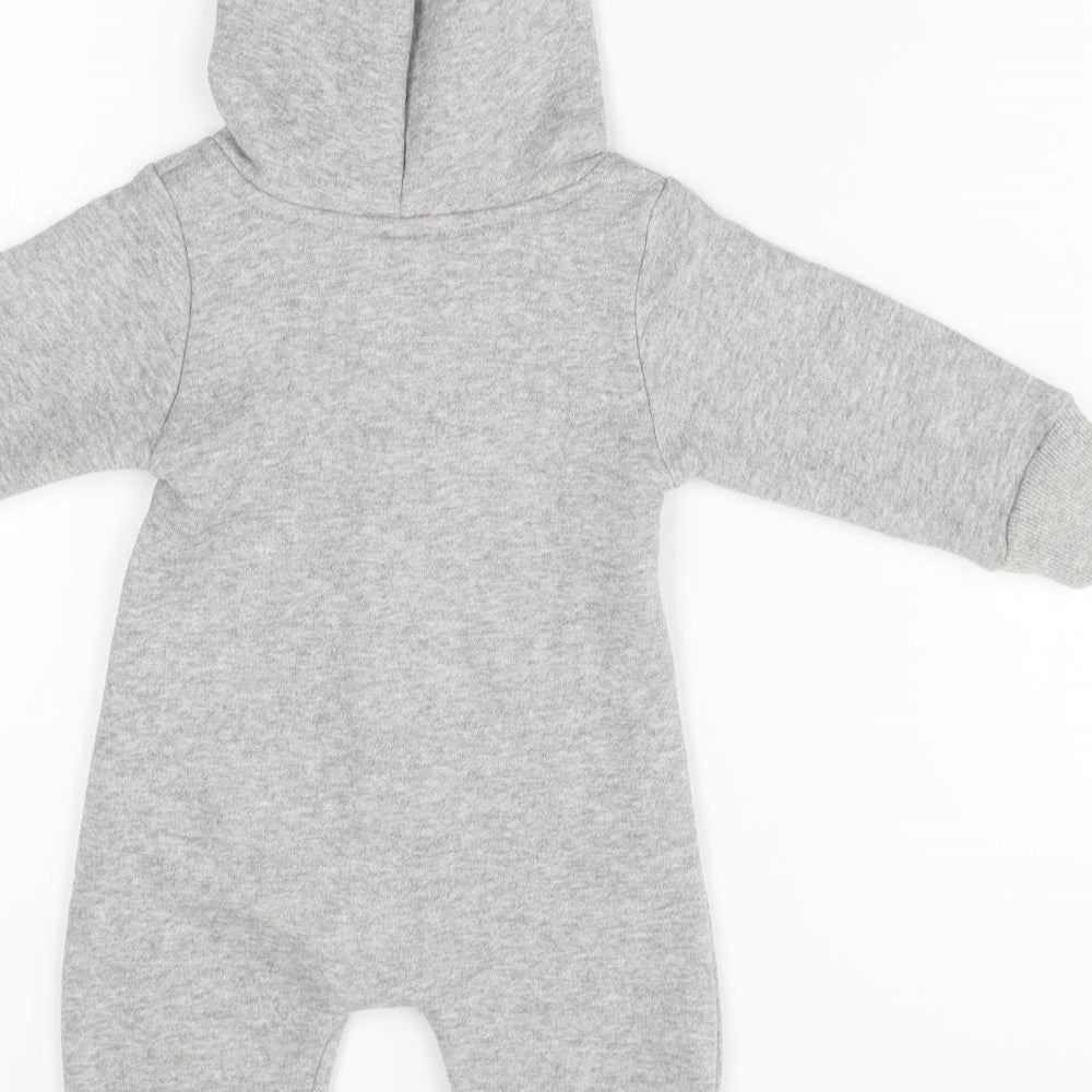 Preworn Baby Grey   Babygrow One-Piece Size 6-9 Months