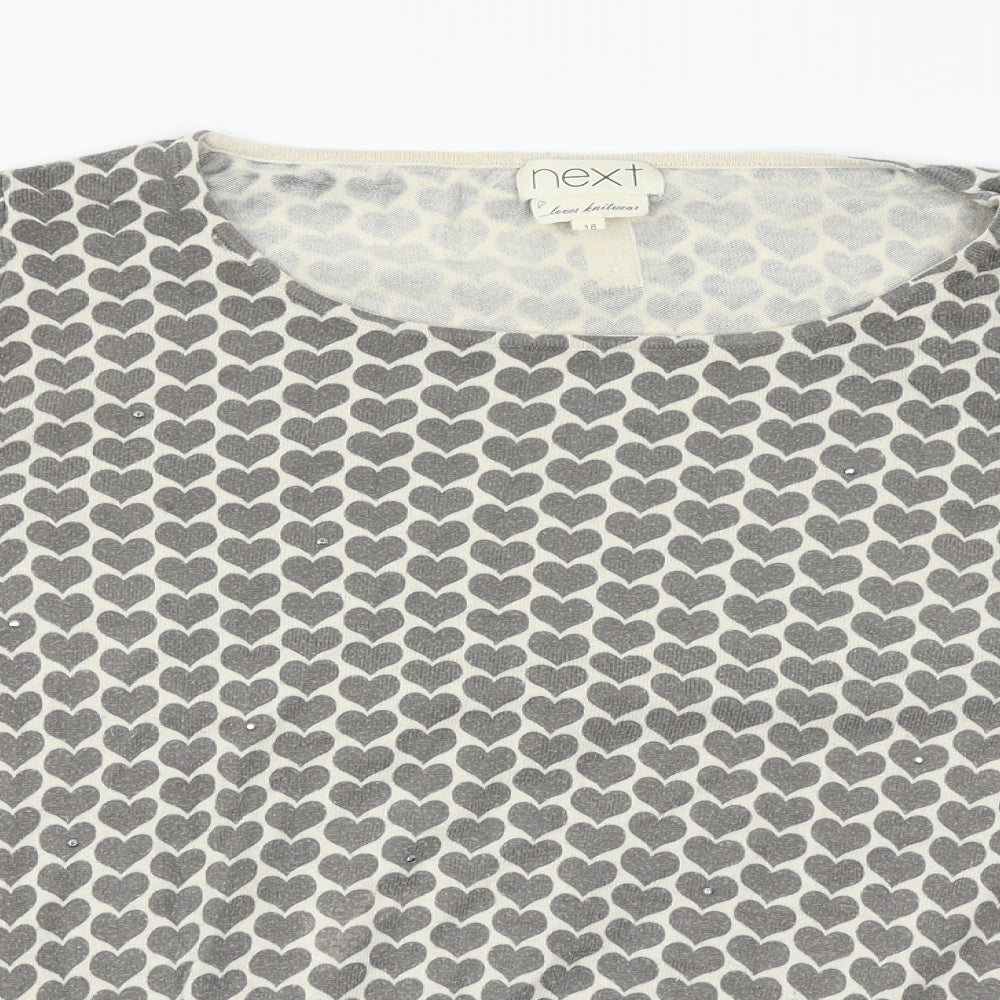 NEXT Womens Grey   Pullover Jumper Size 18