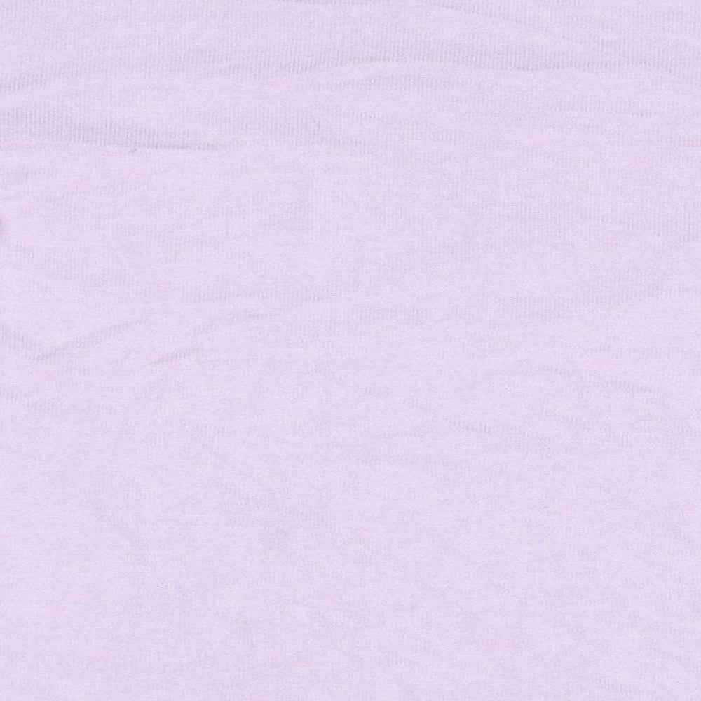 TU Girls Purple   Basic T-Shirt Size 10 Years  - ruffle detail