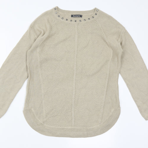 Bonmarche Womens Beige   Pullover Jumper Size S