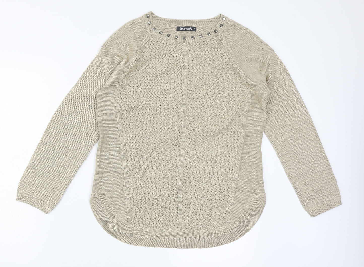 Bonmarche Womens Beige   Pullover Jumper Size S