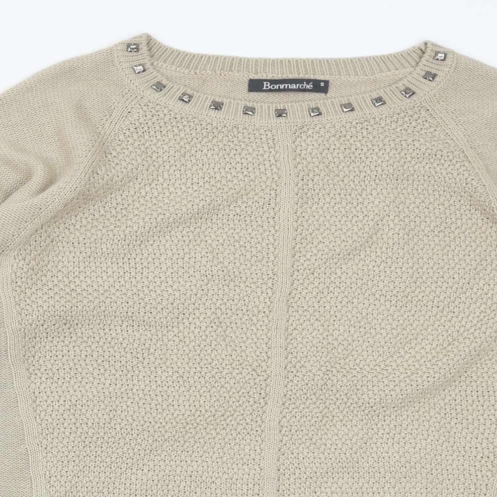 Bonmarche Womens Beige   Pullover Jumper Size S