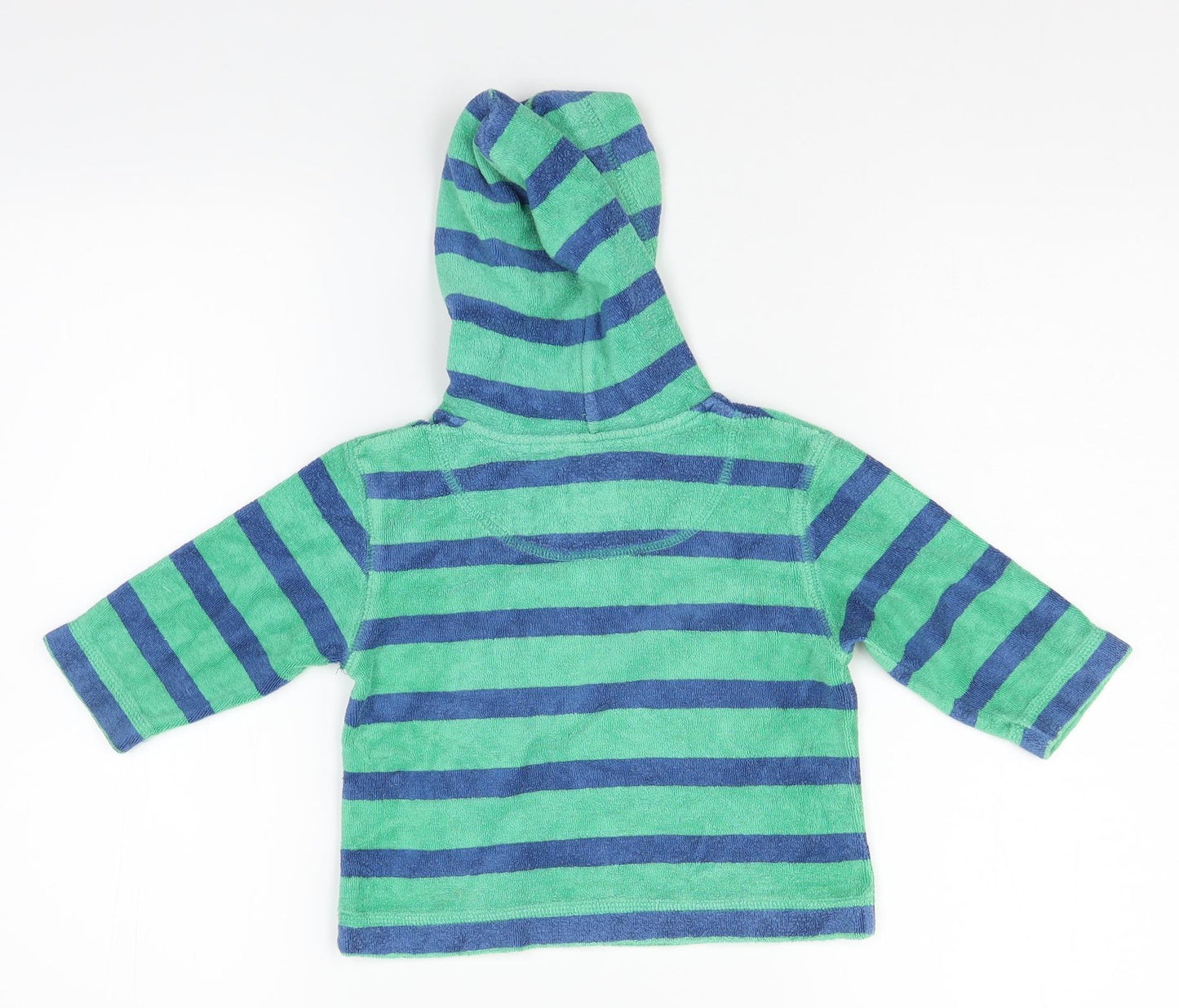 Mini Boden Baby Green Striped  Pullover Jumper Size 12-18 Months