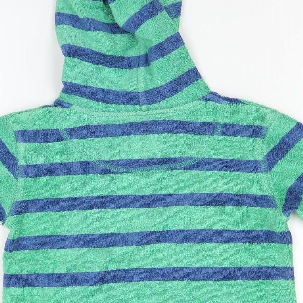 Mini Boden Baby Green Striped  Pullover Jumper Size 12-18 Months