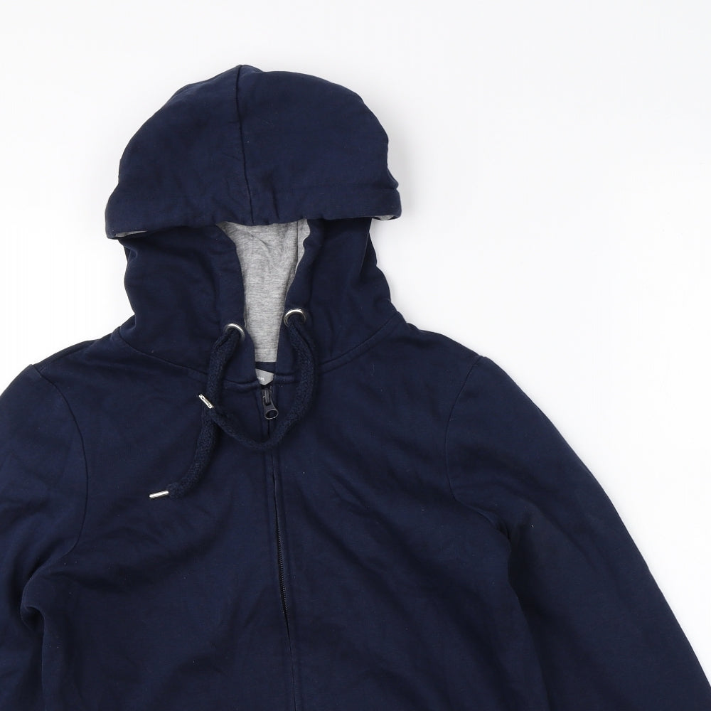 Marks & Spencer Womens Blue   Full Zip Hoodie Size 14