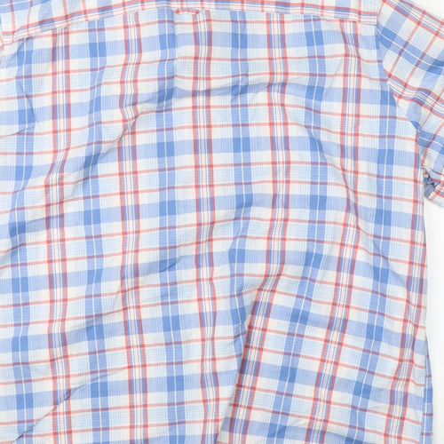 F&F Mens Blue Check   Button-Up Size 3XL