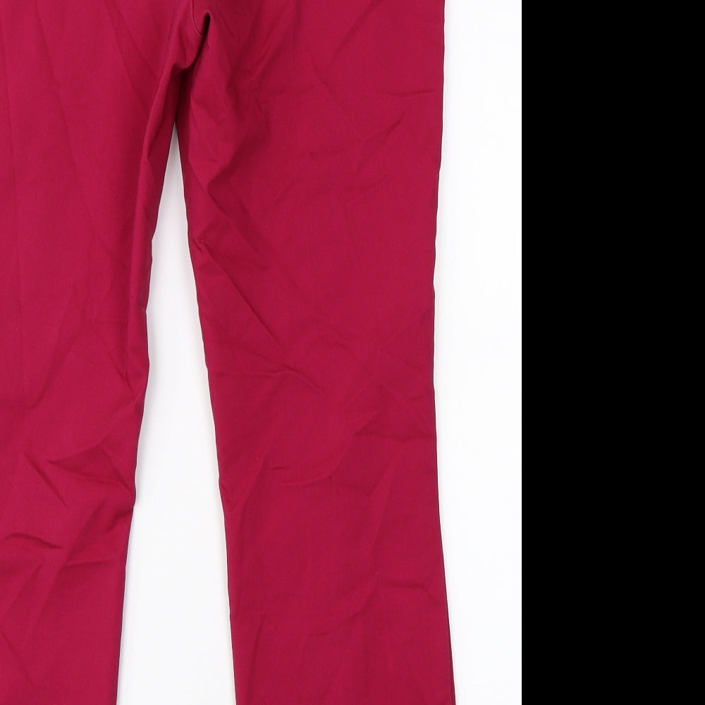 Papaya Womens Pink   Trousers  Size 14 L25 in