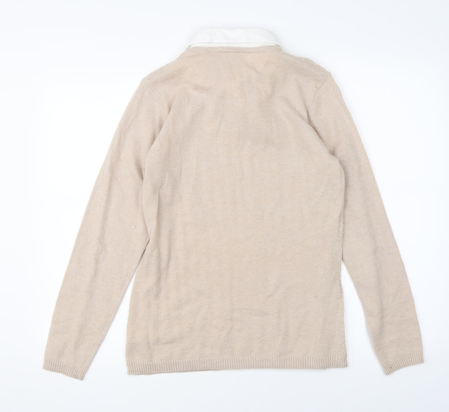 Bonmarché Womens Beige   Pullover Jumper Size S