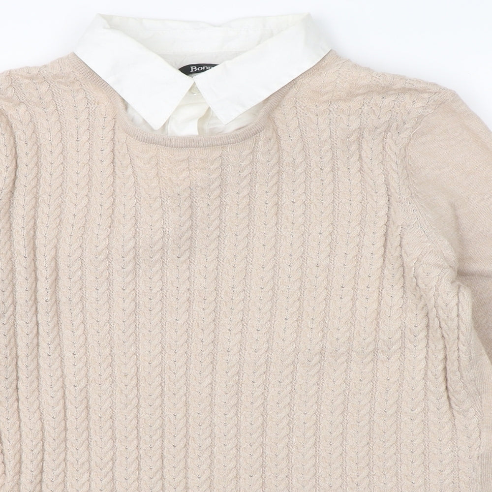 Bonmarché Womens Beige   Pullover Jumper Size S
