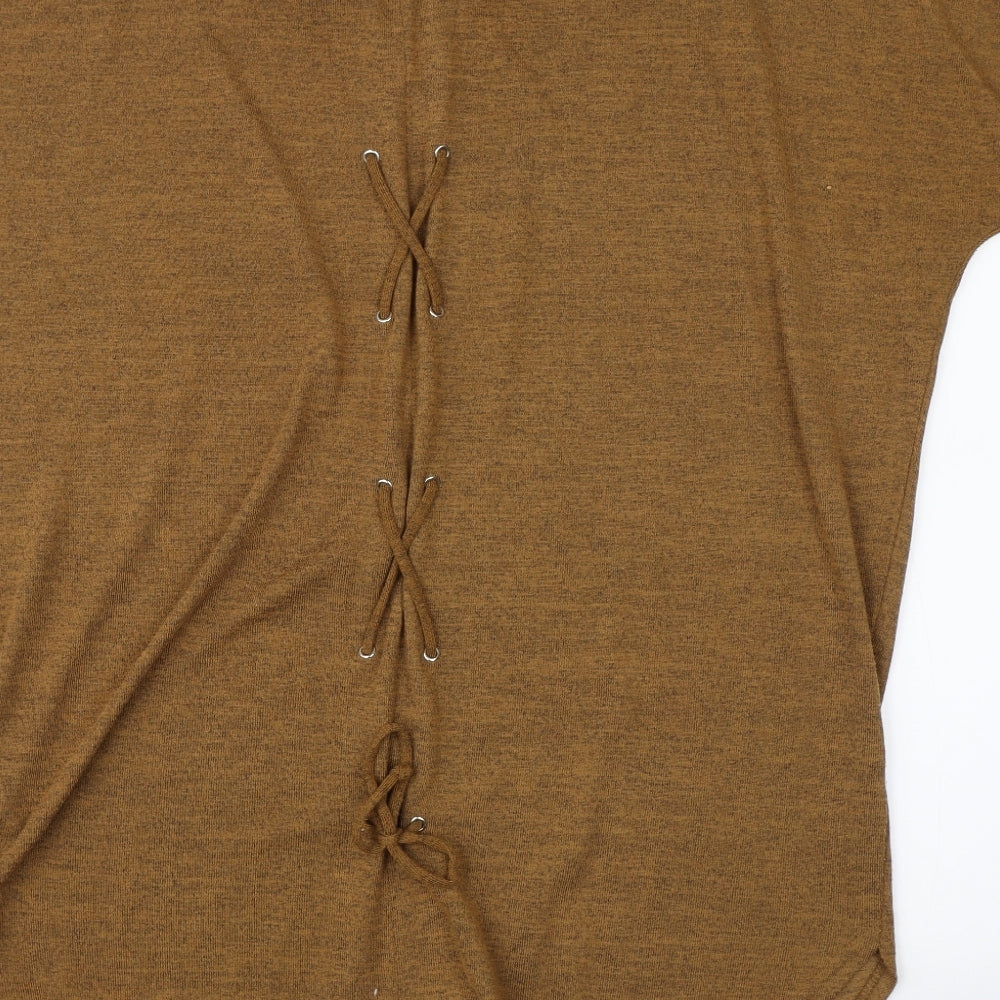 New Look Womens Brown   T-Shirt Dress  Size S